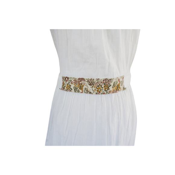 Vintage Cotton Linen Embroidered Dress - Picture 3 of 10